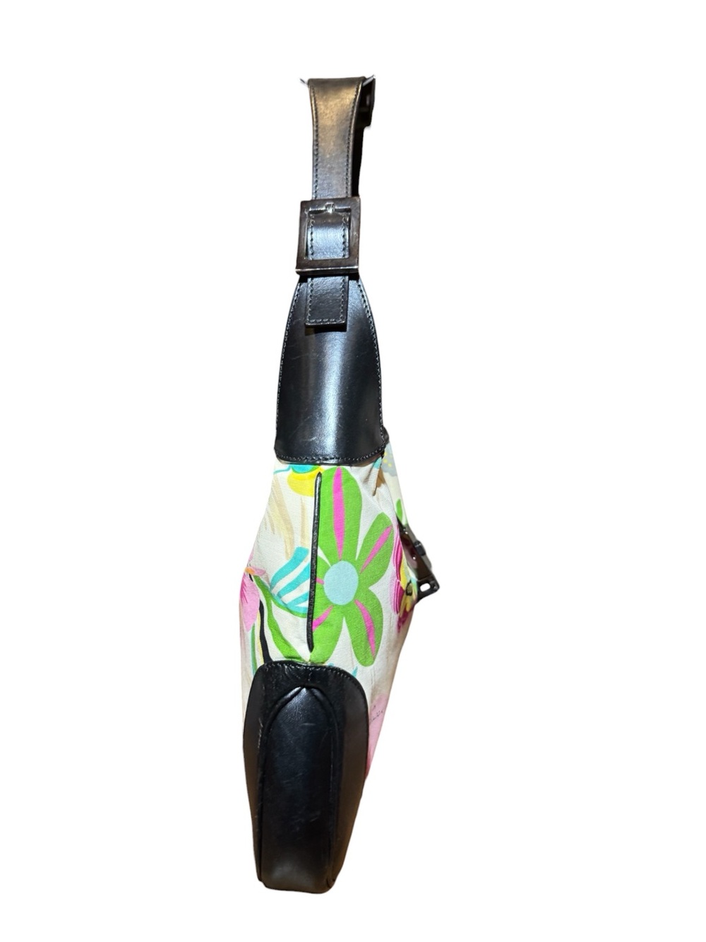 Gucci Tom Ford Multicolor Floral Print & Black Leather Jackie Hobo Shoulder Bag - Picture 6 of 16